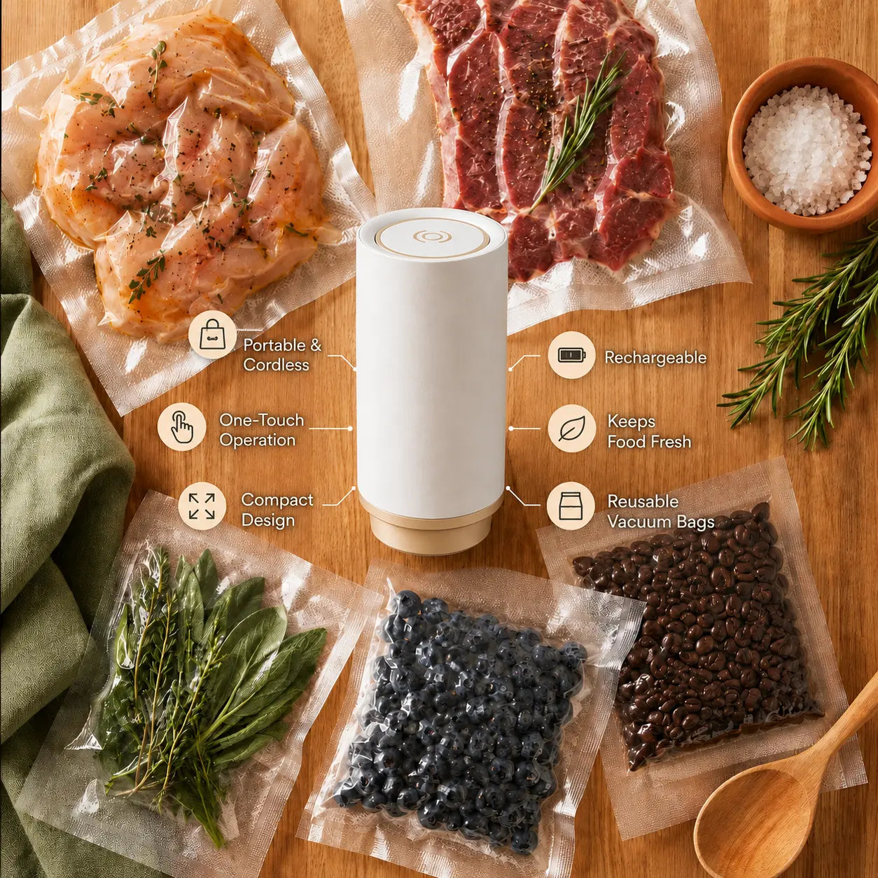 ChefoSeal - Compact Vacuum Sealer